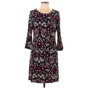 Tommy Hilfiger Black Floral Jersey Dress